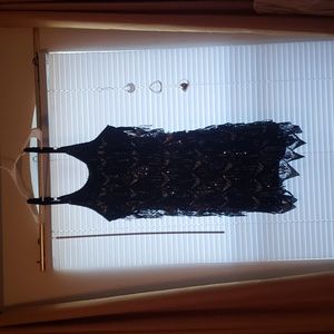 Size 3 Torrid Gold Flapper Dress